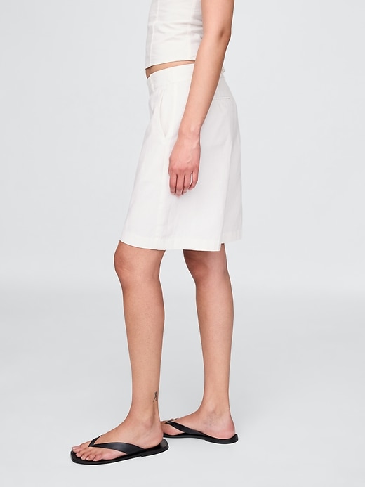 Image number 3 showing, 365 Low Rise Linen-Blend Trouser Shorts