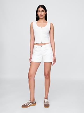 5" Mid Rise Girlfriend Shorts