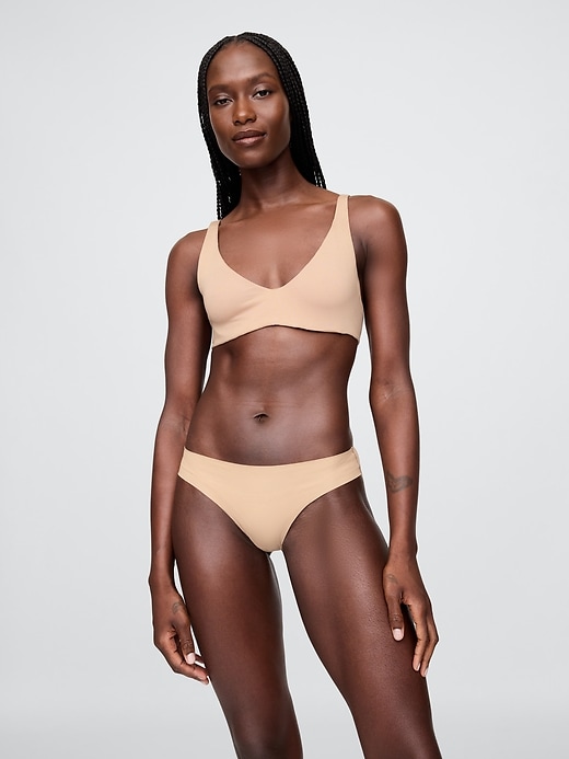 Image number 3 showing, Organic Stretch Cotton Unlined Bra