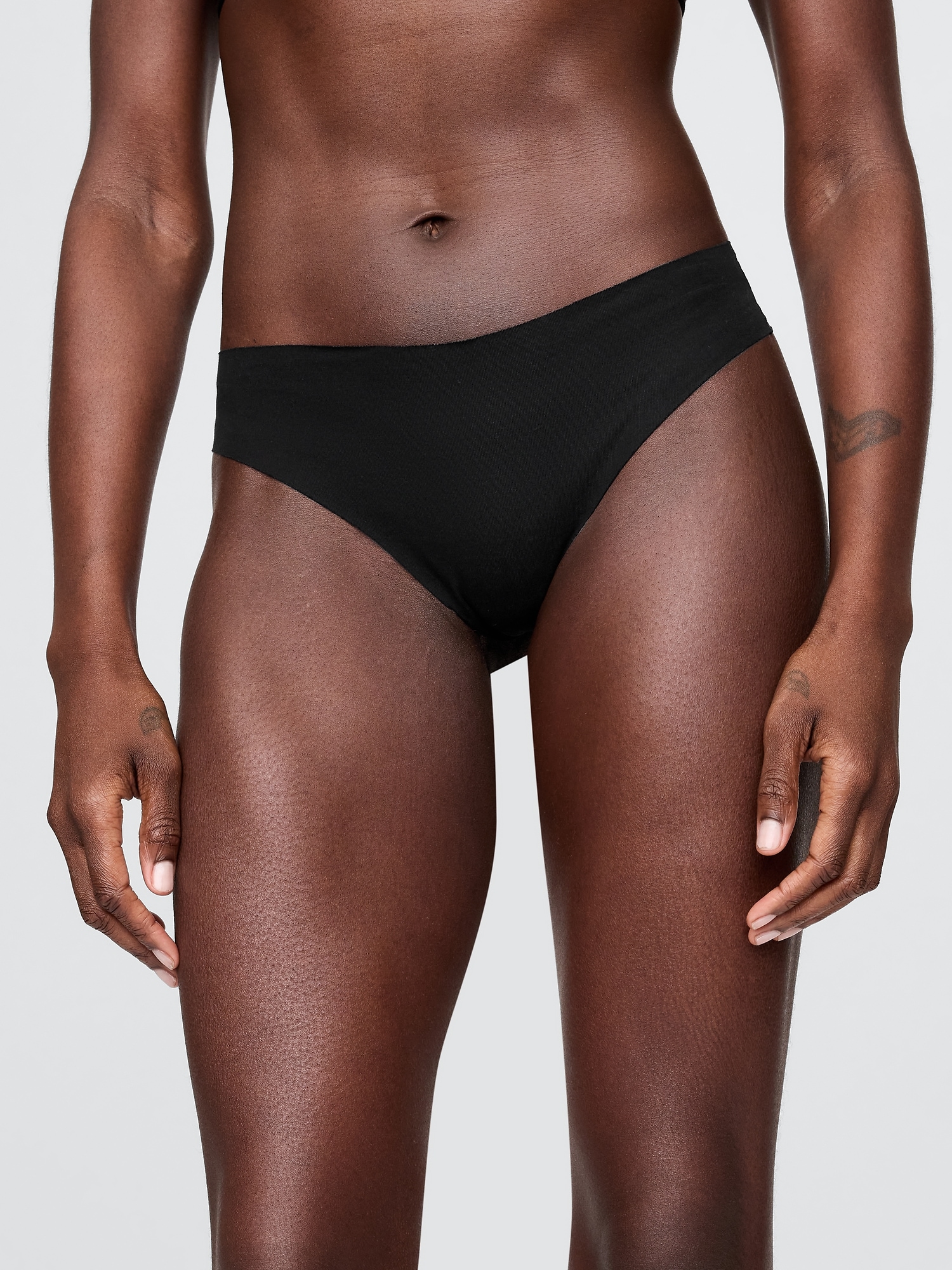 Organic Stretch Cotton No Show Thong