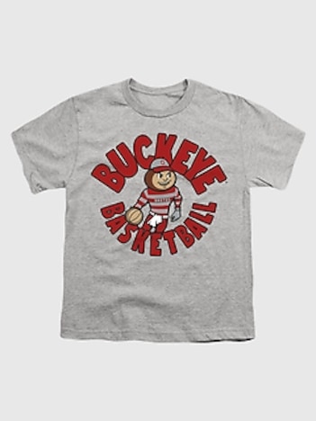 Kids Ohio State Buckeye Basketball Graphic T-Shirt