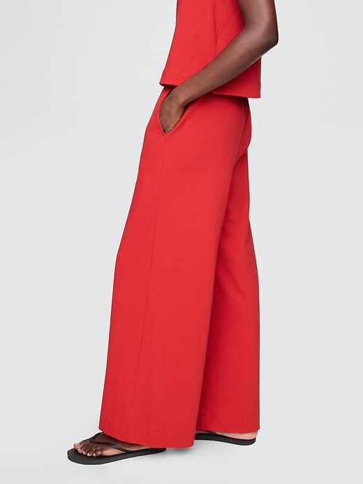 Image number 3 showing, Heavyweight Organic Cotton Wide-Leg Pants