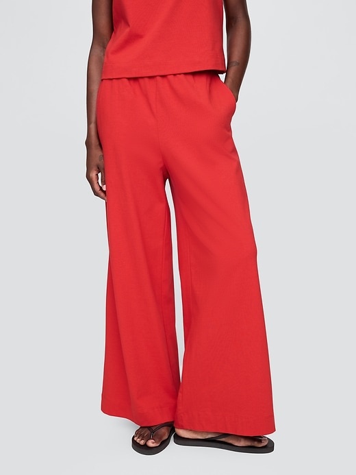Image number 2 showing, Heavyweight Organic Cotton Wide-Leg Pants