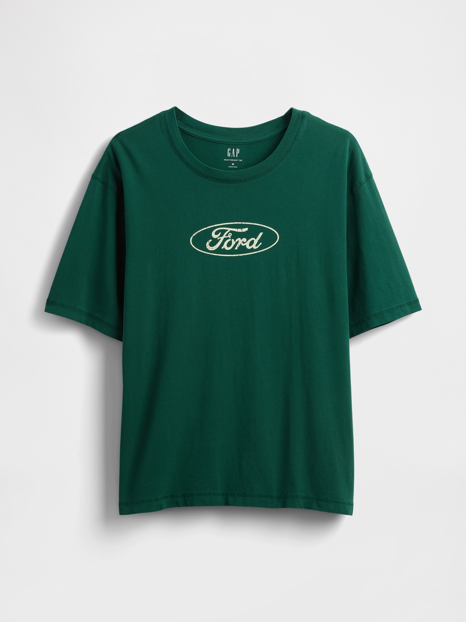 Мужские футболки Gap Heavyweight Ford Graphic Crop T-Shirt — фото 6