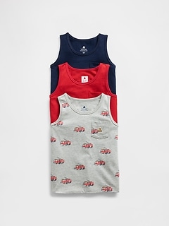 Baby & Toddler Mix & Match Pocket Tank (3-Pack)