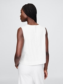 Organic Cotton Heavyweight Cropped Shell Tank Top