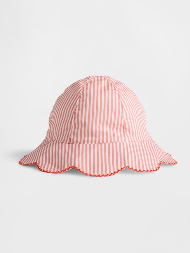 Baby & Toddler Scalloped Stripe Bucket Hat