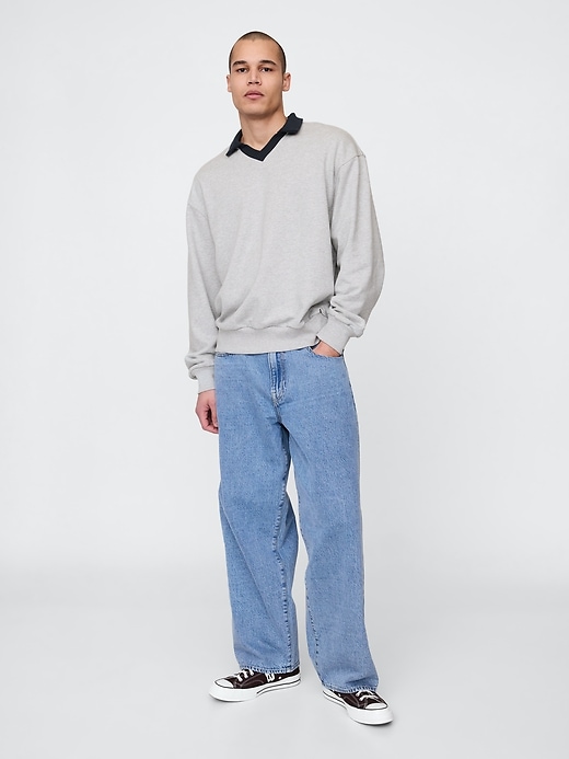 Image number 2 showing, Oversized Polo Sweatshirt