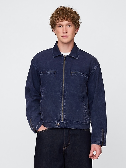 Image number 1 showing, Canvas Moto Jacket