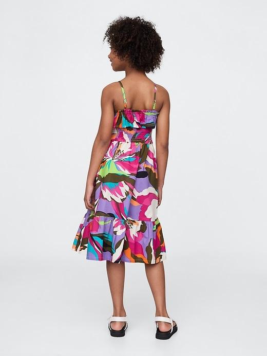 Image number 3 showing, Kids Smocked Ruffle Midi Dress
