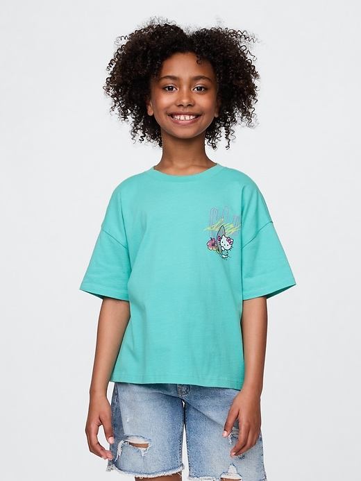 Image number 1 showing, Kids Oversized Graphic T-Shirt