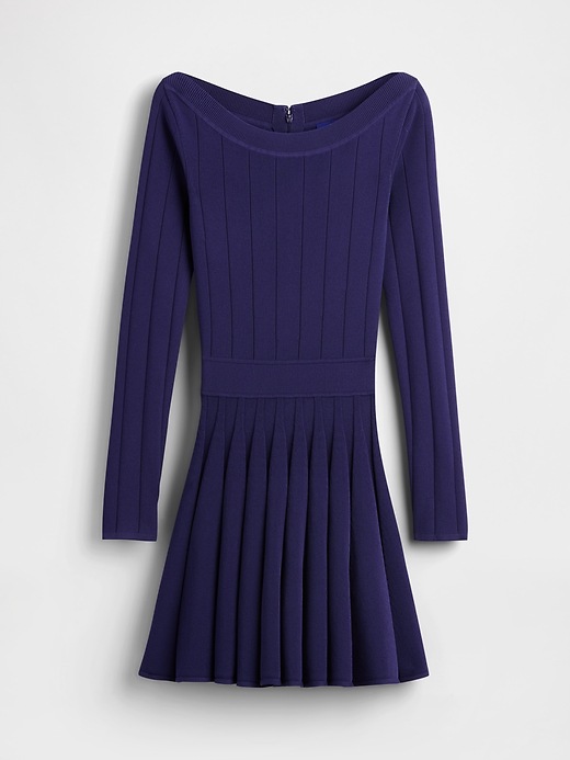 GapStudio Boatneck Pleated Mini Dress | Gap