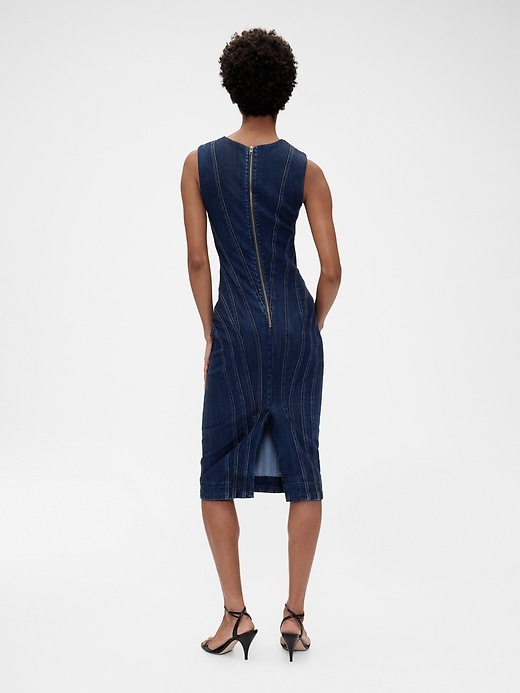 GapStudio Seamed Denim Midi Dress