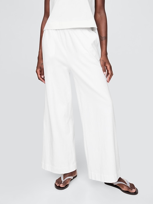 Image number 2 showing, Heavyweight Organic Cotton Wide-Leg Pants