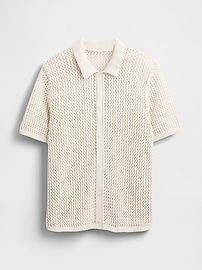 Mesh Sweater Shirt