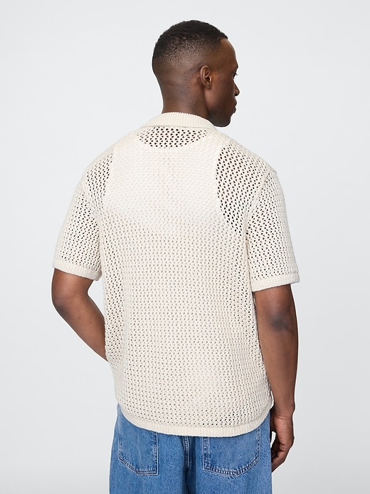 Image number 3 showing, Mesh Sweater Shirt