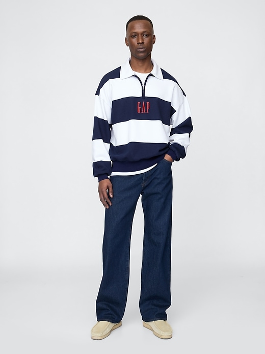 Image number 2 showing, Heavyweight Striped Logo Pullover