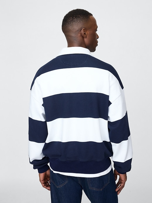 Image number 3 showing, Heavyweight Striped Logo Pullover