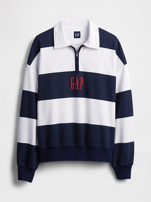 Image number 5 showing, Heavyweight Striped Logo Pullover
