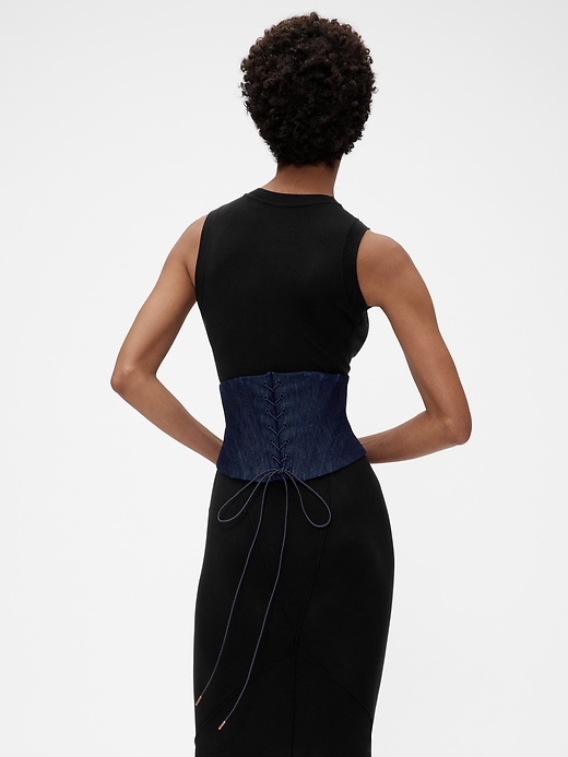 Image number 2 showing, GapStudio Denim Corset Belt