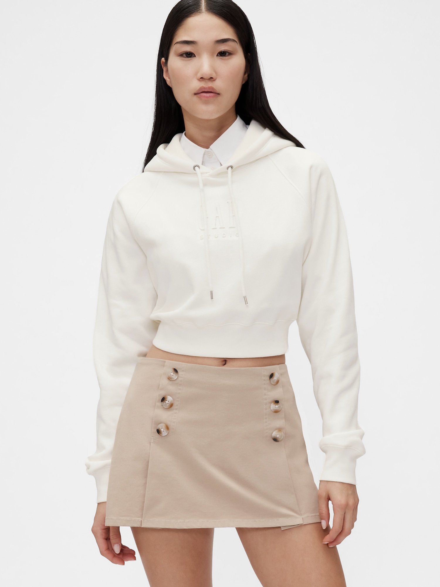GapStudio VintageSoft Cropped Hoodie