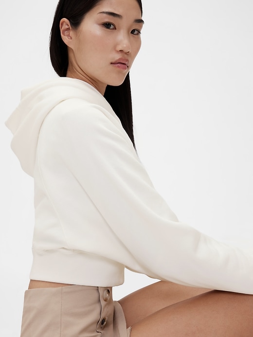Image number 3 showing, GapStudio VintageSoft Cropped Hoodie