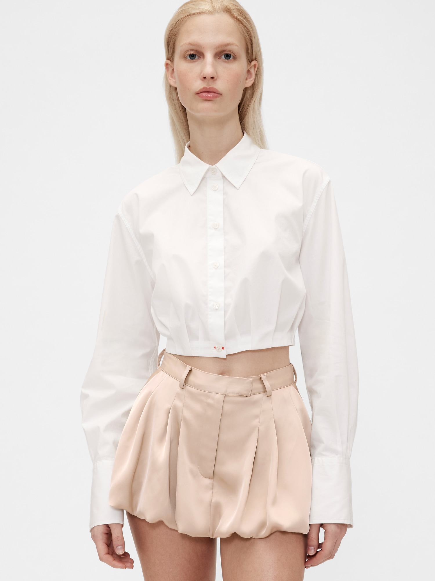 GapStudio Poplin Cropped Shirt