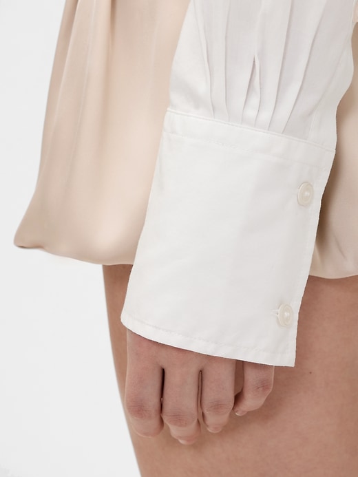Image number 6 showing, GapStudio Poplin Cropped Shirt
