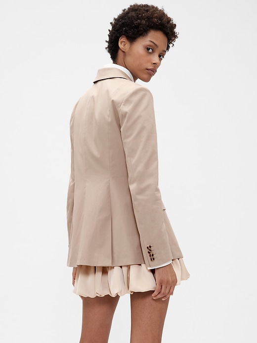 Image number 3 showing, GapStudio Twill Double-Breasted Tailored Blazer