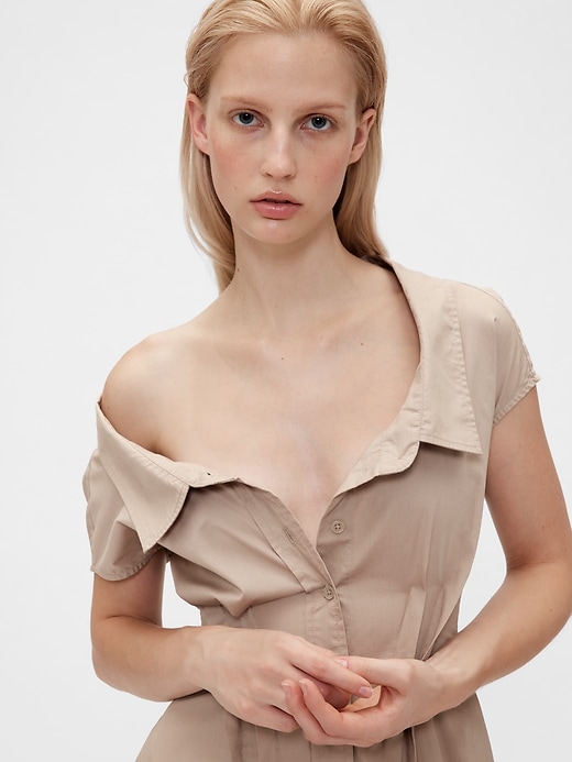 Image number 4 showing, GapStudio Poplin Maxi Shirtdress