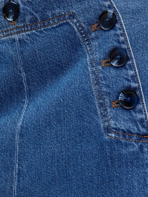 Image number 4 showing, GapStudio High Rise Denim Sailor Pants