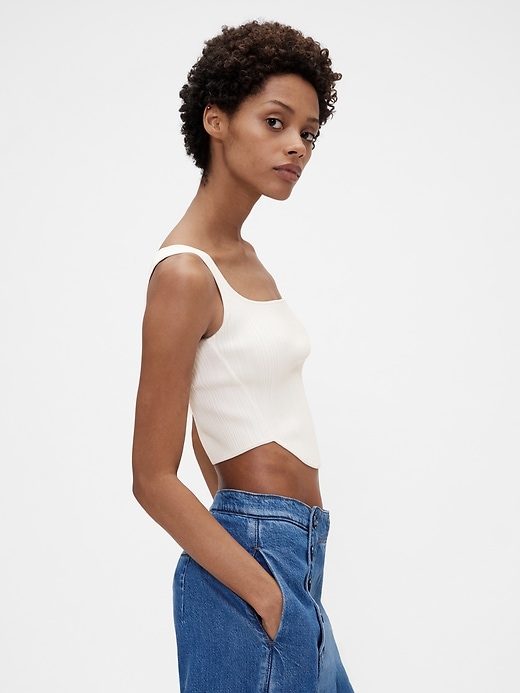 Image number 2 showing, GapStudio Knit Corset Top