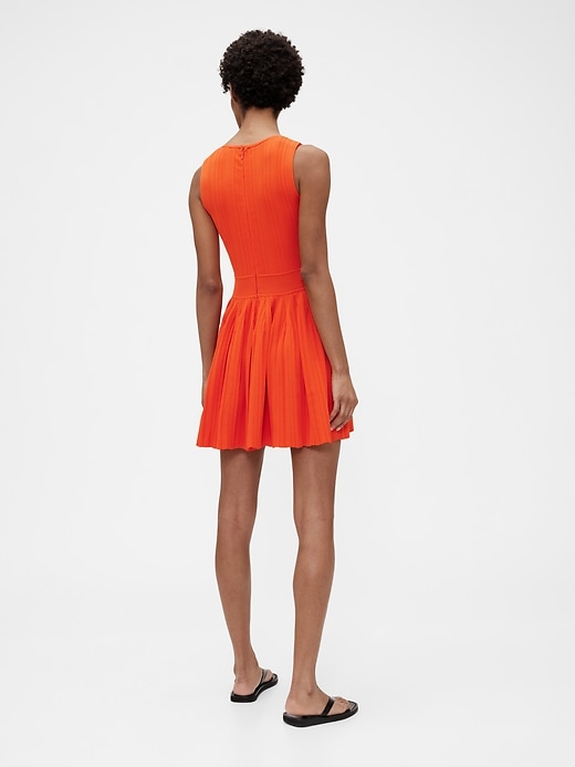 Image number 3 showing, GapStudio Rib Pleated Mini Dress