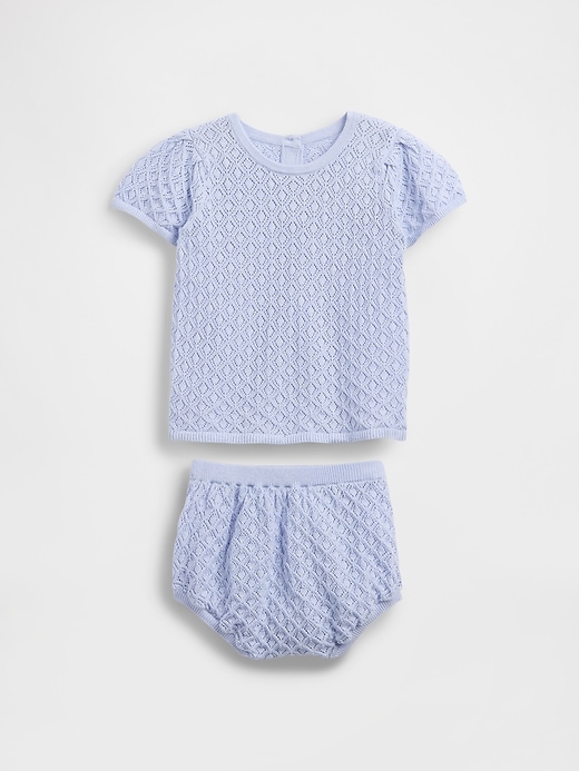 Image number 1 showing, Baby Crochet Outfit Set