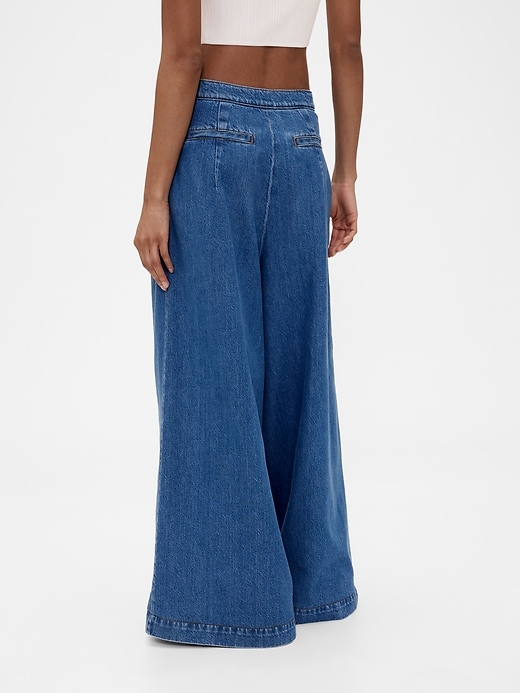 Image number 3 showing, GapStudio High Rise Denim Sailor Pants