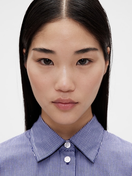 Image number 6 showing, GapStudio Poplin Cropped Shirt