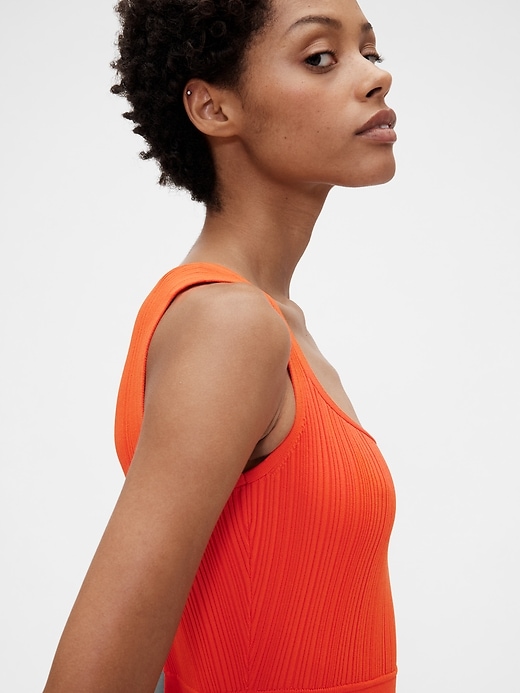 Image number 5 showing, GapStudio Rib Pleated Mini Dress