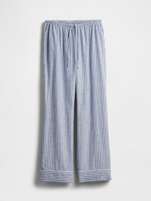 Image number 3 showing, Linen-Blend PJ Pants