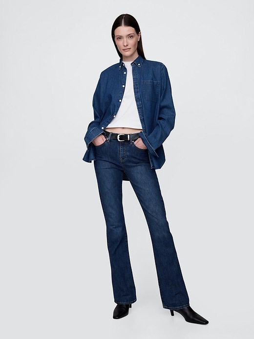 Image number 1 showing, Mid Rise Baby Boot Jeans
