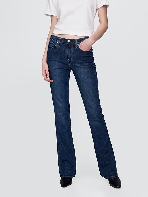 Image number 2 showing, Mid Rise Baby Boot Jeans