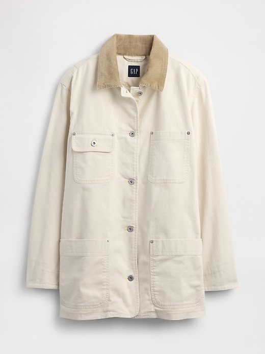 Image number 5 showing, Corduroy-Collar Barn Jacket
