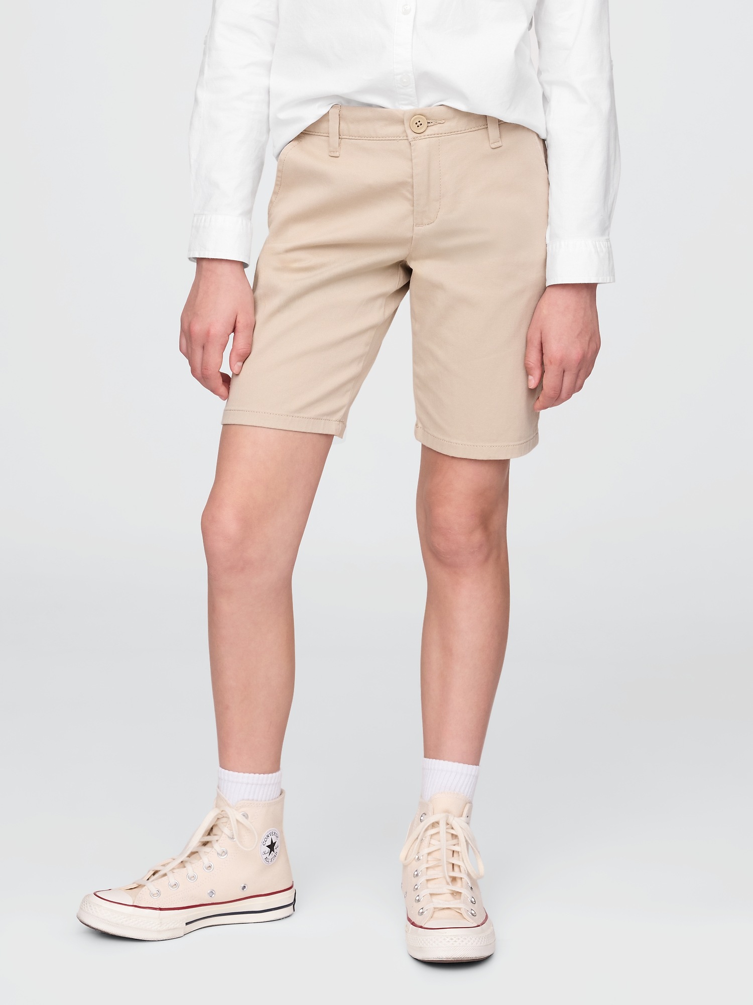 Детские шорты Gap Kids Uniform Bermuda Shorts — фото 2
