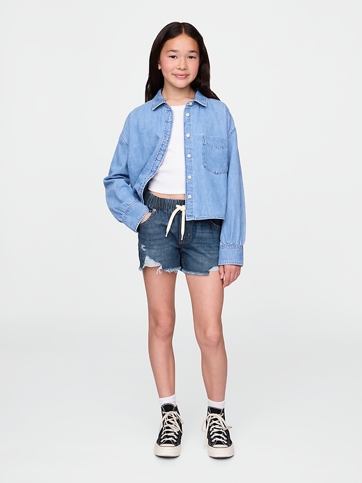 Image number 1 showing, Kids Low Rise UltraSoft Stride Easy Denim Shorts