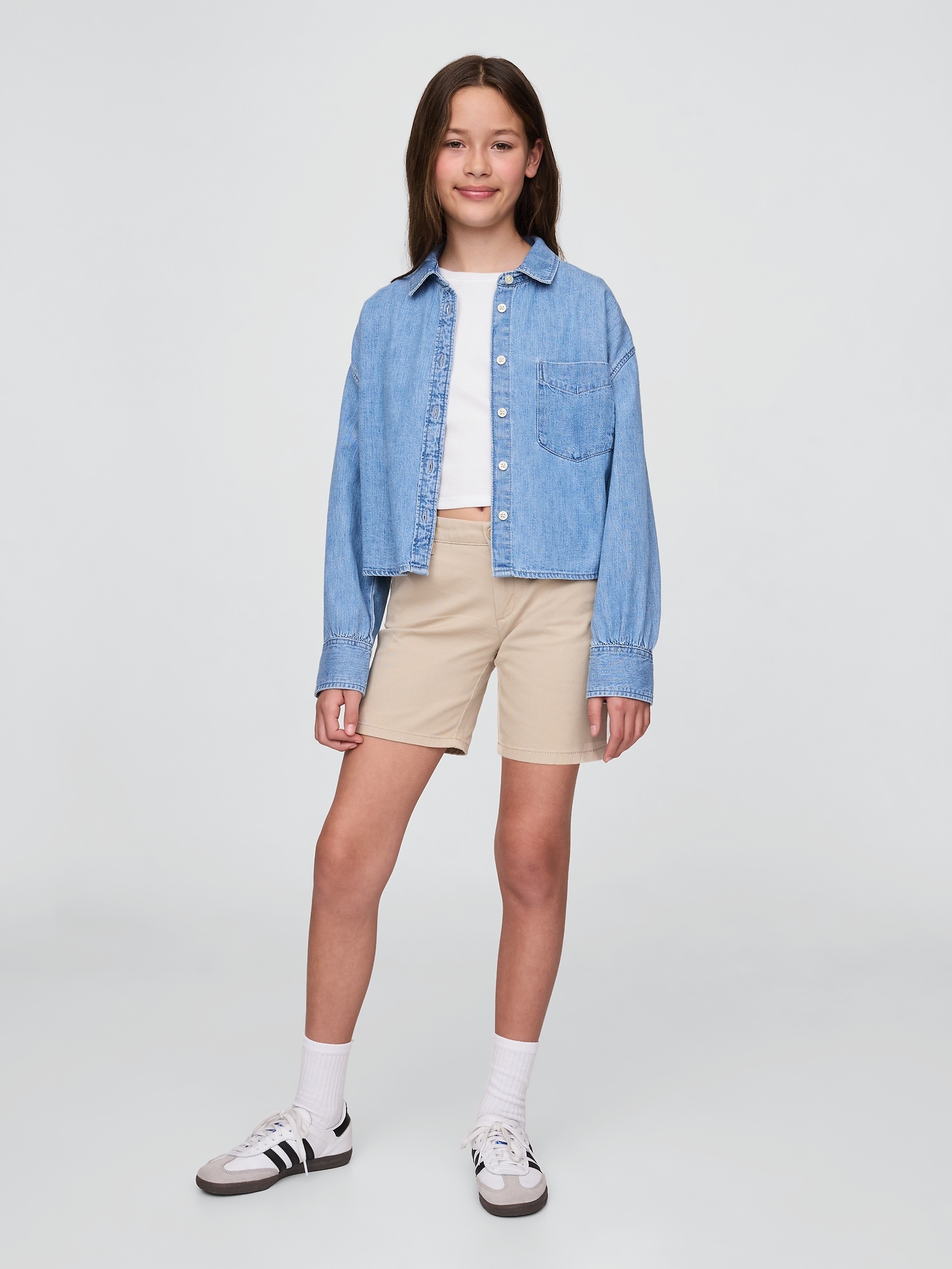 Kids Uniform Midi Shorts