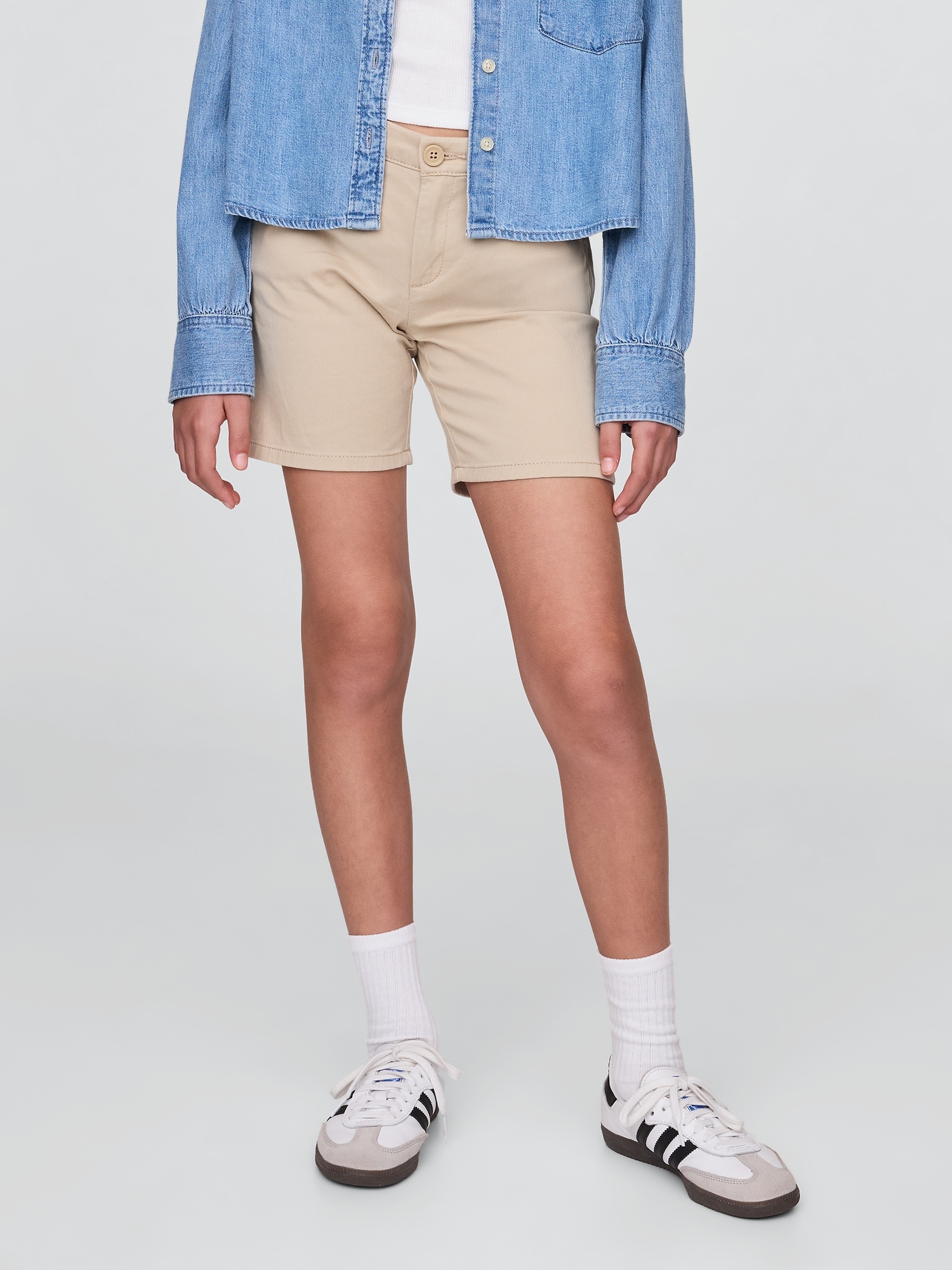 Детские шорты Gap Kids Uniform Midi Shorts — фото 2
