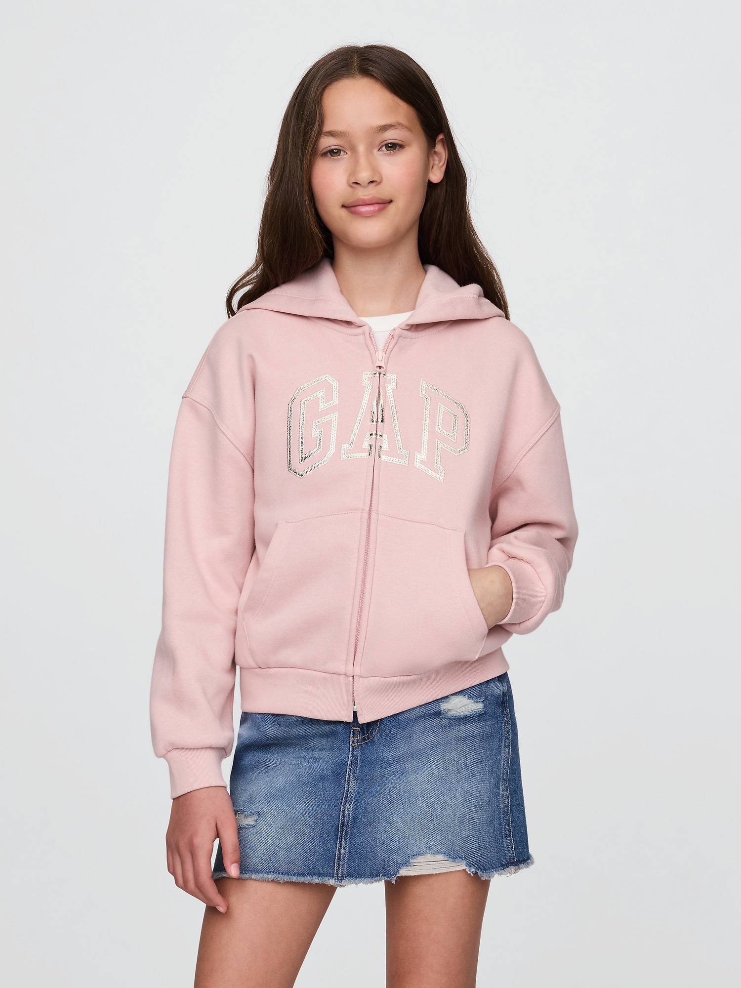 Kids VintageSoft Gap Arch Logo Hoodie