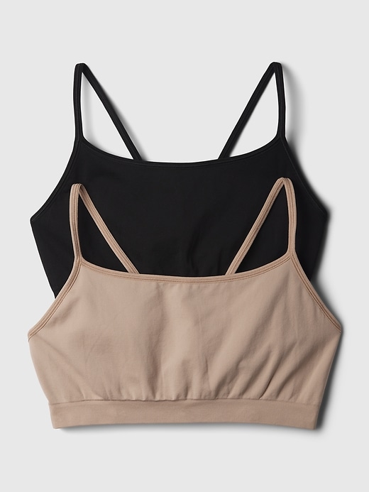 Image number 1 showing, Seamless Racerback Bralette (2-Pack)