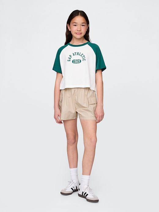 Image number 1 showing, Kids Poplin Easy Cargo Shorts