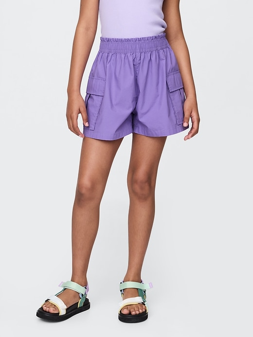 Image number 3 showing, Kids Poplin Easy Cargo Shorts
