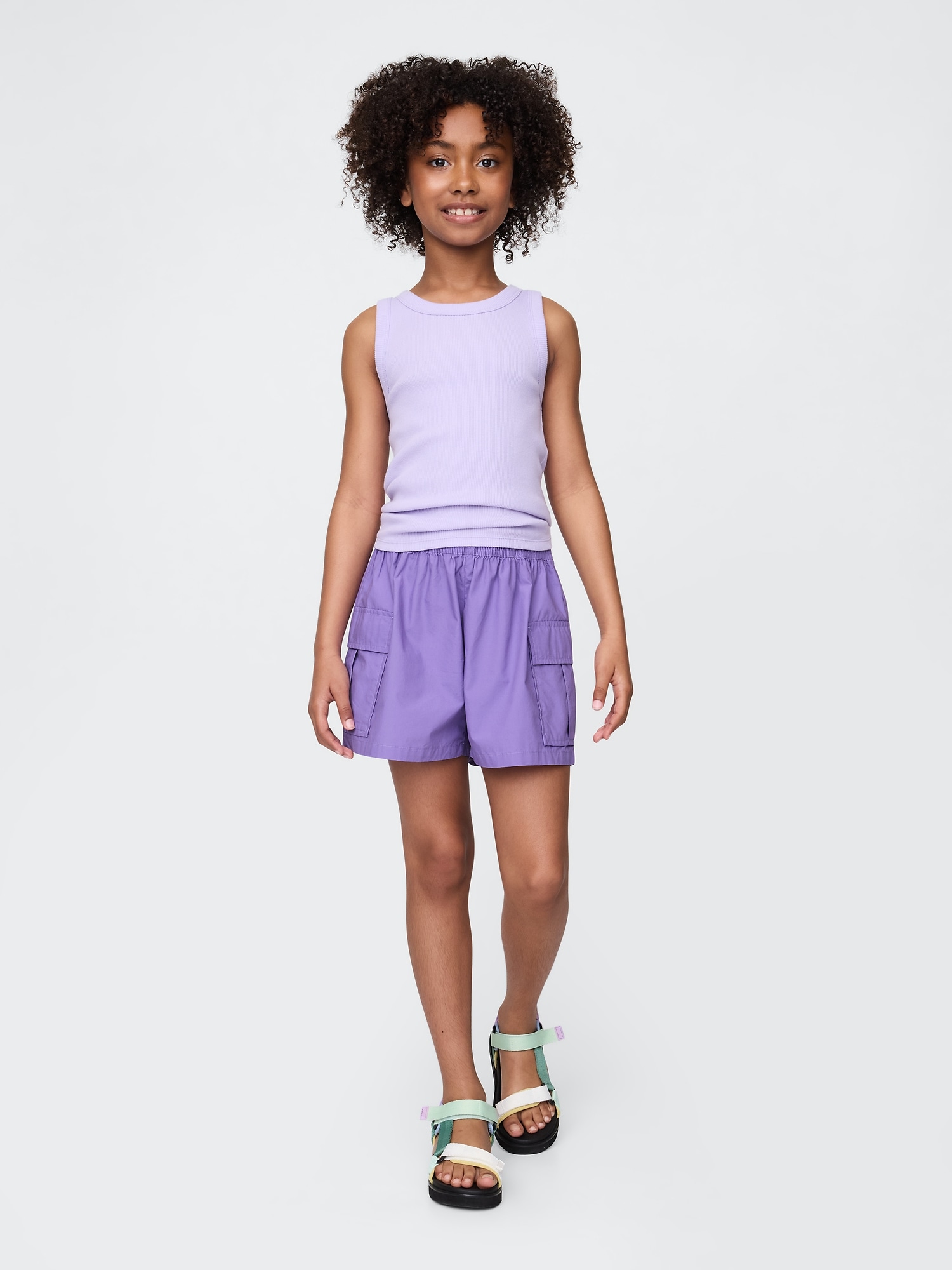 Kids Poplin Easy Cargo Shorts